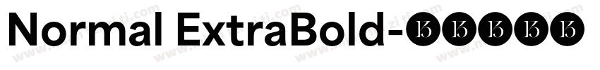 Normal ExtraBold字体转换